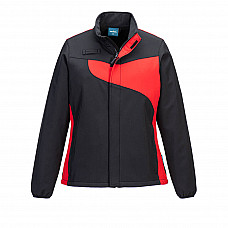 PW278 Black/Red PW2 Women's Softshell (2L)