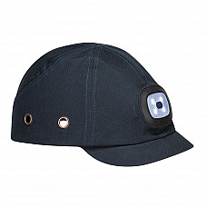 PW29 Navy USB Rechargeable LED Bump Cap