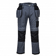 PW305 Zoom Grey/Black PW3 Stretch Holster Work Trousers