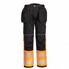 PW307 Orange/Black PW3 Hi-Vis Class 1 Holster Pocket Trousers