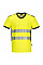 PW310 Yellow/Black PW3 Hi-Vis V-Neck Mesh Insert T-Shirt S/S