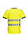 PW310 Yellow/Black PW3 Hi-Vis V-Neck Mesh Insert T-Shirt S/S