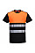 PW311 Black/Orange PW3 Hi-Vis Cotton Comfort Class 1 T-Shirt S/S