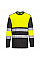 PW312 Yellow/Black PW3 Hi-Vis Cotton Comfort Class 1 T-Shirt L/S