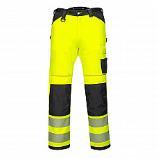 PW340 Yellow/Black PW3 Hi-Vis Work Trousers