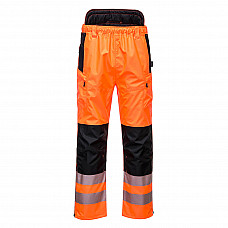 PW342 Orange/Black PW3 Hi-Vis Extreme Rain Trousers