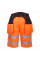 PW343 Orange/Black PW3 Hi-Vis Holster Pocket Shorts