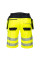 PW343 Yellow/Black PW3 Hi-Vis Holster Pocket Shorts