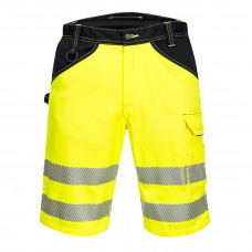 PW348 Yellow/Black PW3 Hi-Vis Shorts