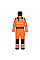 PW352 Orange/Black PW3 Hi-Vis Winter Coverall