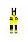 PW356 Yellow/Black PW3 Hi-Vis Rain Trousers