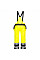 PW356 Yellow/Black PW3 Hi-Vis Rain Trousers