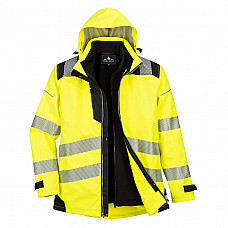 PW365 Yellow/Black PW3 Hi-Vis 3-in-1 Jacket