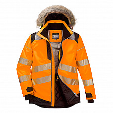 PW369 Orange/Black PW3 Hi-Vis Winter Parka Jacket