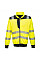 PW370 Yellow/Black PW3 Hi-Vis Zip Sweatshirt