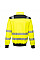 PW370 Yellow/Black PW3 Hi-Vis Zip Sweatshirt