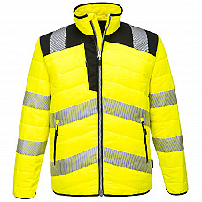 PW371 Yellow/Black PW3 Hi-Vis Baffle Jacket