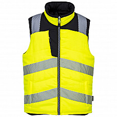 PW374 Yellow/Black PW3 Hi-Vis Reversible Bodywarmer