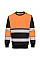 PW376 Orange/Black PW3 Hi-Vis Class 1 Sweatshirt