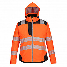 PW382 Orange/Black PW3 Hi-Vis Women's Winter Jacket