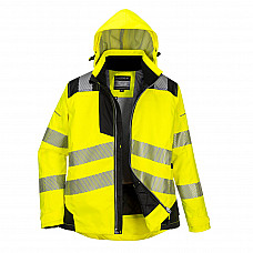 PW382 Yellow/Black PW3 Hi-Vis Women's Winter Jacket