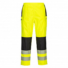 PW386 Yellow/Black PW3 Hi-Vis Women's Rain Trousers