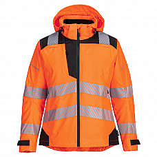 PW389 Orange/Black PW3 Hi-Vis Women's Rain Jacket