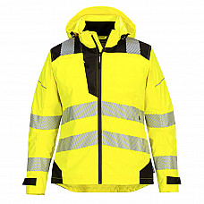 PW389 Yellow/Black PW3 Hi-Vis Women's Rain Jacket