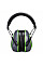 PW72 Grey/Green HV Extreme Ear Defenders Low