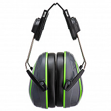 PW75 Grey/Green HV Extreme Ear Defenders Low Clip-On