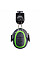 PW75 Grey/Green HV Extreme Ear Defenders Low Clip-On