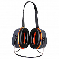 PW78 Grey/Orange HV Extreme Ear Defenders Neckband