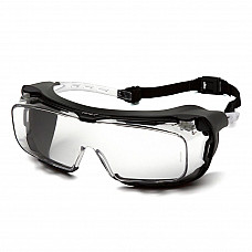 Pyramex Cappture Clear Lens Anti-Fog Rubber Safety Spectacle