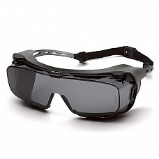 Pyramex Cappture Grey Lens Anti-Fog Rubber Safety Spectacle