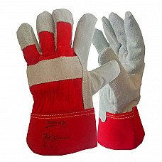 Red Canadian Leather Rigger Gloves