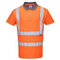 RT22 Orange Hi-Vis Polo Shirt S/S