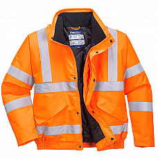 RT32 Orange Hi-Vis Winter Bomber Jacket