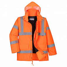 RT34 Orange Hi-Vis Breathable Winter Traffic Jacket