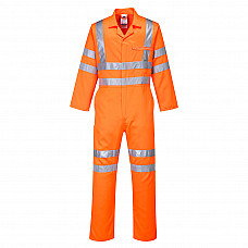 RT42 Orange Hi-Vis Polycotton Service Coverall