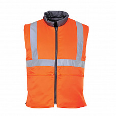 RT44 Orange Hi-Vis Reversible Bodywarmer