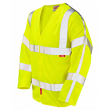 PARKHAM ISO 20471 Cl 3 LFS Sleeved Waistcoat (EN 14116) HV YELLOW