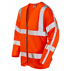 MERTON ISO 20471 Cl 3 LFS Sleeved Zip Waistcoat (EN 14116) HV ORANGE