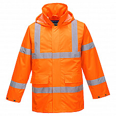 S160 Orange Hi-Vis Rain Lite Traffic Jacket