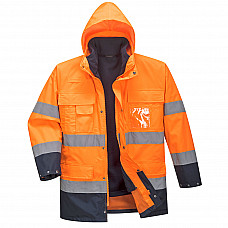 S162 Orange/Navy Hi-Vis 3-in-1 Contrast Lite Jacket