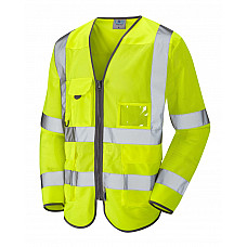 BURRINGTON ISO 20471 Cl 3 Coolviz Superior Sleeved Waistcoat HV YELLOW