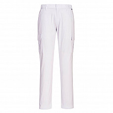 S231 White Stretch Slim Combat Trousers