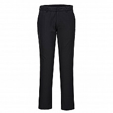 S232 Black Stretch Slim Chino Trousers