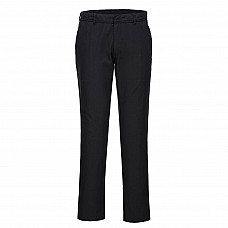 S235 Black WX2 Eco Women's Stretch Slim Chino Trousers