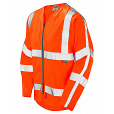 HUISH ISO 20471 Cl 3 LFS/AS Sleeved Zip (EN 14116/EN 1149) HV ORANGE