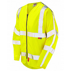 HUISH ISO 20471 Cl 3 LFS/AS Sleeved Zip (EN 14116/EN 1149) HV YELLOW